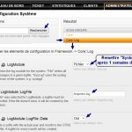 OTRS - Fichier Log pour 1ers jours