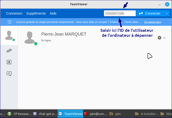 TeamViewer Installation sous Linux Debian
