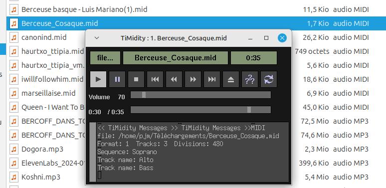 lire fichier midi sous linux