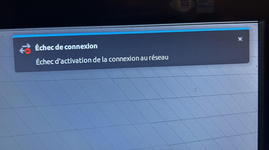 Echec de connexion echec-dactivation-de-la-connexion-au-reseau